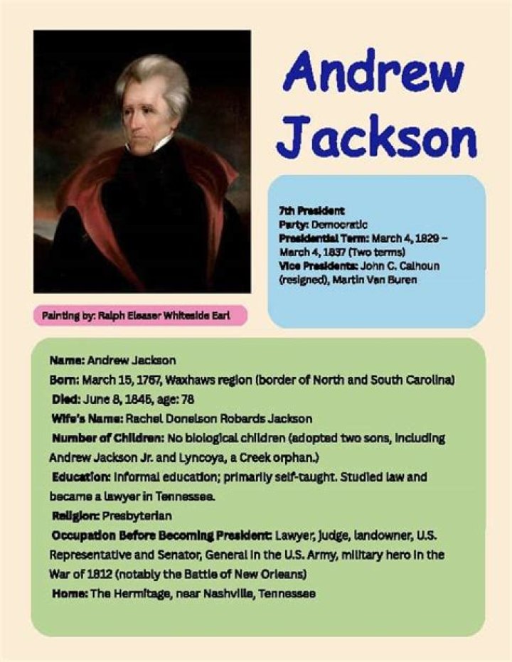 Andrew Jackson Biography - Facts, Childhood, Family Life & Achievements