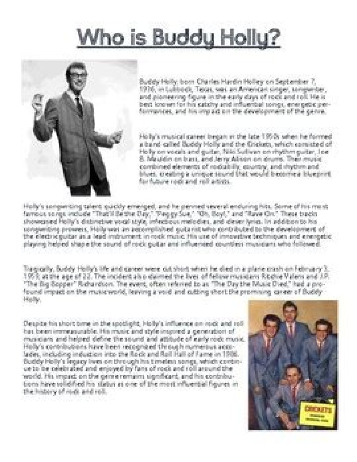 Buddy Holly Biography - Facts, Childhood, Family Life & Achievements