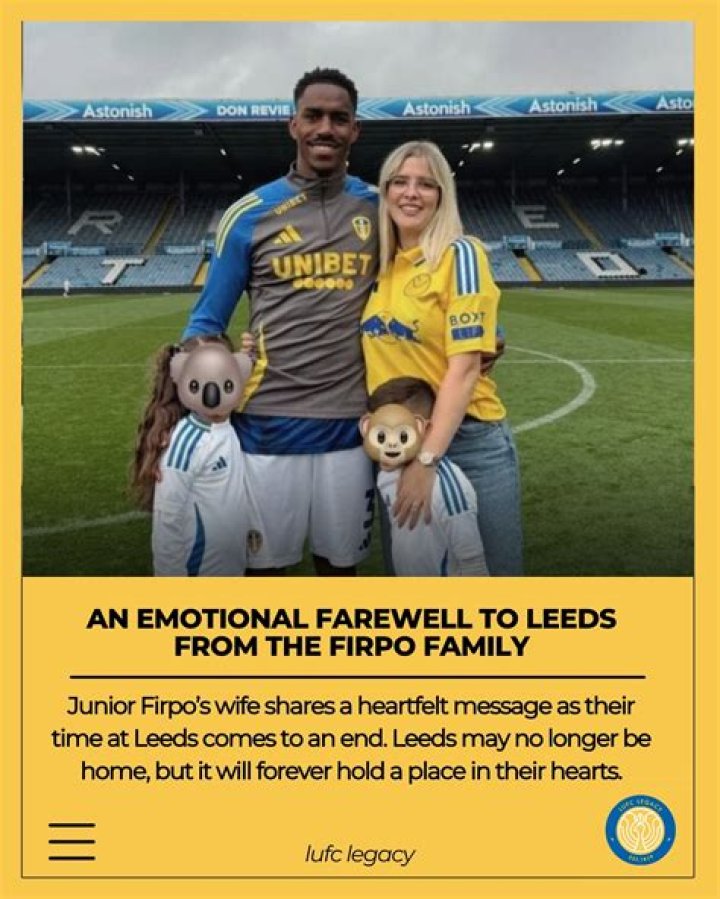 Junior Firpo family, wife, children, parents, siblings