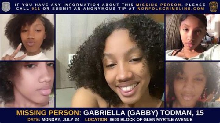 Missing Gabriella (Gabby) Todman Update; Help Find Her