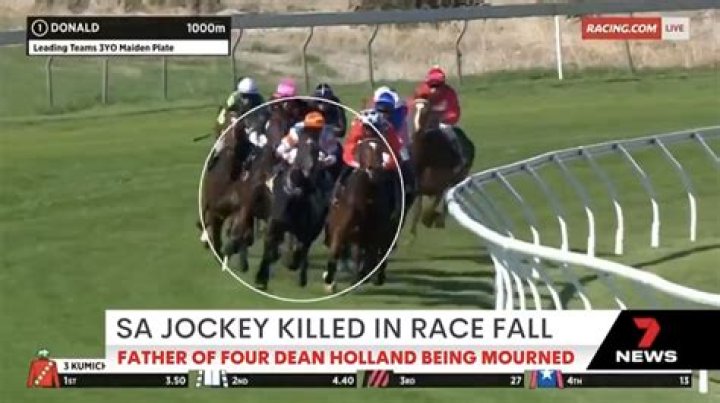 Tributes; Jockey Dean Holland Dies in a Race Fall Accident