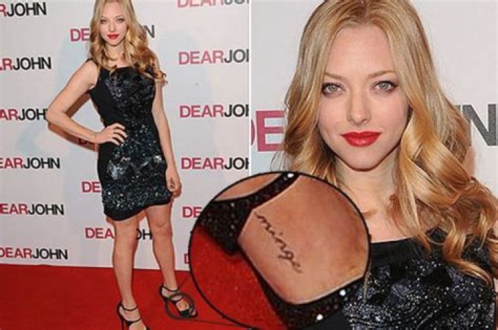 Why does Amanda Seyfried have Minge tattooed?